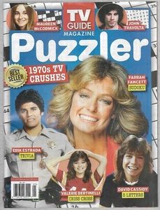 TV Guide Magazine Puzzler Farrah Fawcett Cover-John Travolta-Erik Estrada-Trivia - Picture 1 of 2