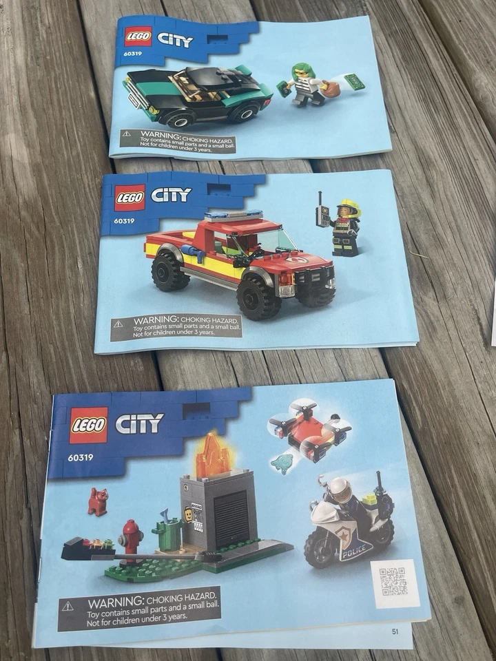 LEGO® City 60319 Fire Rescue & Police Chase Instruction Manuals Only! - Image 1 of 1