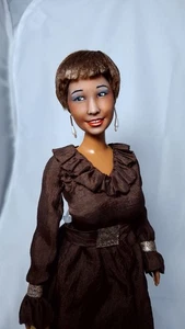 OOAK Ella Fitzgerald Art Doll, Old Hollywood Barbie Celebrity Realistic Repaint - Picture 1 of 15