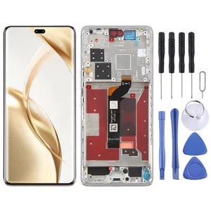 OEM pour Honor 200 Pro écran LCD d'origine numériseur tactile + cadre argent - Photo 1 sur 5
