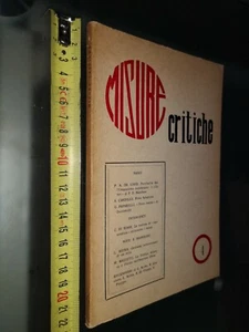 GG LIBRO: MISURE CRITICHE 4 Rivista trimestrale di letteratura e cultura varia. - Picture 1 of 3