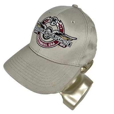 Indianapolis Motor Speedway 2009-2011 Centennial ERA Sombrero Caqui Reebok Ajustable Foto 1 de 4