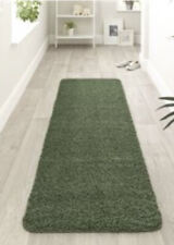 Buddy Washable Rug Shaggy Quick Dry Easy Care Rug 67x 150cm Green Runner