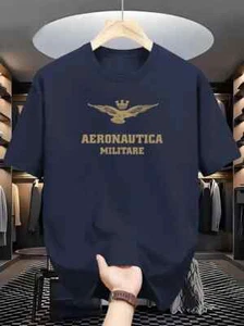 T Shirt REPLICA AERONAUTICA MILITARE - Uomo Colore Blu -TRASPIRANTE-TECNICA- - Foto 1 di 2