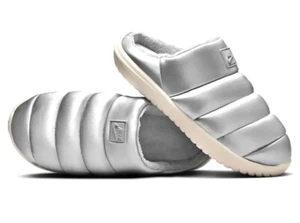Nike 'Burrow' SE Slip On Metallic Silver Women 8M/Men 7M Brand New - Picture 1 of 5