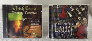 2 CD's- Irish Beer Drinking Favorites CD & Rob Crabtree- The Piper's Legacy CD - Imagen 1 de 6