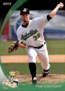 2017 Clinton LumberKings Grandstand #31 Tim Viehoff Derry New Hampshire NH Card