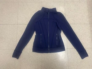 Ivivva Perfect Your Practice Girls Athletic Navy Jacket Size 12 - Picture 1 of 7