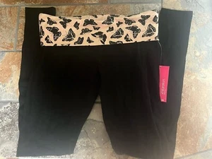 Xhilaration Y2K Butterfly Foldover Sleep Yoga Lounge Leggings Small NWT - Picture 1 of 12