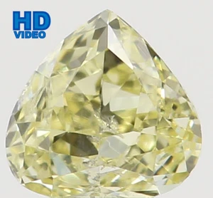 Natural Loose Diamond Yellow Color Heart Clarity SI1 3.60 MM 0.18 Ct L6473 - Picture 1 of 9