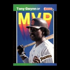 Tony Gwynn 1989 Donruss Bonus MVP's San Diego Padres #BC-20 R315J 25