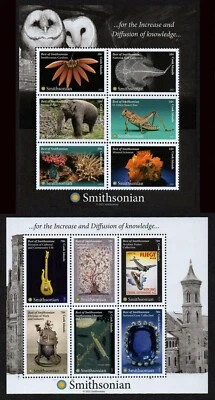 COOK ISLANDS, SCOTT # 1732-1733, MNH SET 2 MINI SHEETS - SMITHSONIAN YEAR 2021 - Image 1 of 3