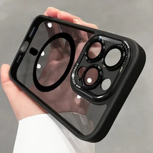 Luxury Magnetic Metal Lens Bumper Protection Case For iPhone 16 15 14 13 12 11 P - Picture 1 of 94