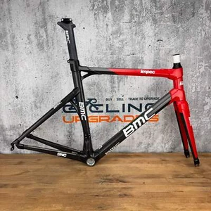 BMC Impec Equipe Team Red 53cm Rim Brake Carbon Frameset Performance Fit 700c - Picture 1 of 12