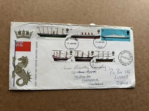 Great Britain 1969 FDC #SG778-83 + to Rhodesia Rerouted to South Africa +Unusual - Picture 1 of 2