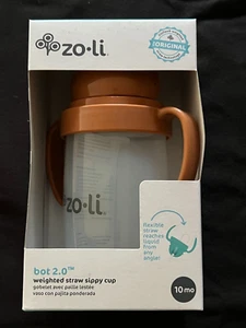 Pajita ZoLi Bot 2.0 taza para sorber Cooper Dust 10 oz Zo-Li pajita para niños pequeños - Imagen 1 de 6