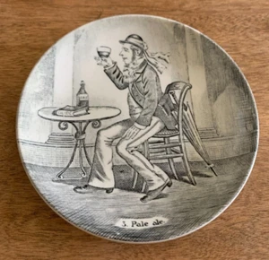 Placa de coleccionista de montaña rusa Boch Delfts negra Bélgica 3 taberna pálida Ale - Imagen 1 de 3