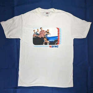Vintage 1998 NSync Band T-Shirt Medium weiß Konzert Boy Band 90er Y2K Grafik - Bild 1 von 10