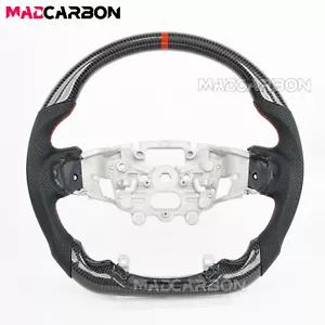Volante in vera pelle traforata fibra di carbonio per Ford Ranger Raptor 2024 - Foto 1 di 15