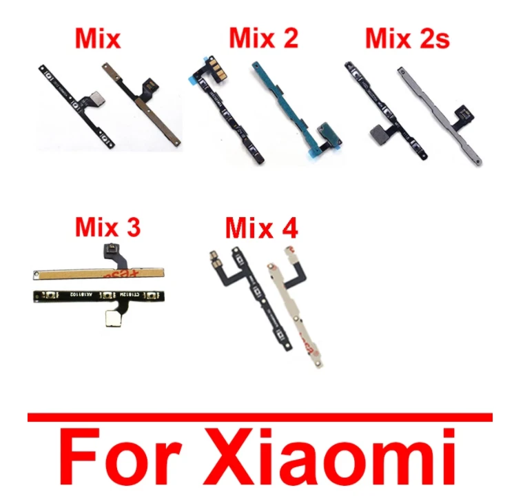 Для Xiaomi Mi Mix 2 2s 3 4 Mix2 2S Mix3 Mix4 боковой переключатель громкости гибкие детали - Изображение 1 из 1