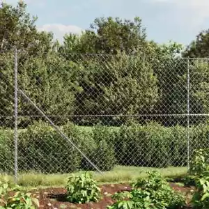 More details for chain link fence outdoor mesh fence patio wire mesh roll garden fence vidaxl