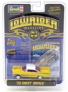 Chevrolet Impala 1959 1:64 Revell Lowrider amarillo/blanco #187 Wild in the Street - Imagen 1 de 2