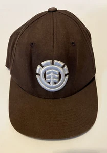 Element Crown Hat SMall -Medium Brown Classic Raised Embroidery Logo - Picture 1 of 6