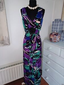Gorgeous Kaliko  Stretch Maxi Dress - UK 16 - Bead Detail - Holidays -