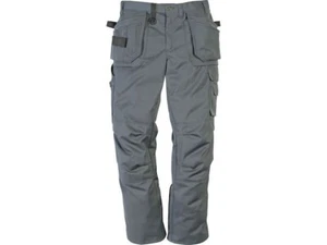 NUOVO Fristads 241 Abbigliamento da lavoro Pantaloni cargo uomo con tasche al ginocchio, grigio W36 I/L 33 - Foto 1 di 14