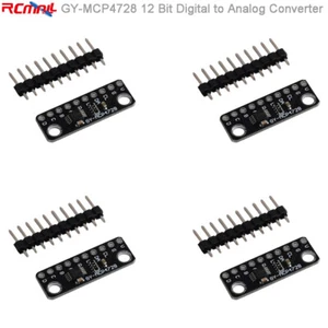 4pcs GY-MCP4728 12 Bit Digital to Analog Converter Breatkout Board for Arduino - Picture 1 of 3