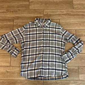 Faherty Brand Mens Legend Flannel Size Large Plaid Long Sleeve Shirt - Picture 1 of 8