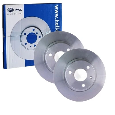 2X HELLA PAGID DISQUES DE FREIN Ø247Mm AVANT Compatible Avec CITROËN AX 50612 - Photo 1/4