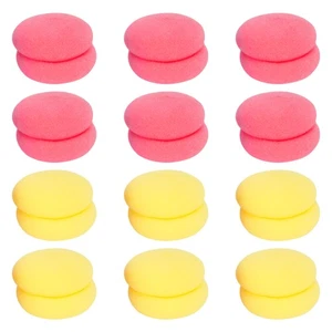 Paquete de 2 rodillos de esponja rizadores de pelo Miss Mushroom para mujer - Imagen 1 de 12
