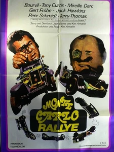 Monte Carlo Rallye - Tony Curtis - Filmposter A1 84x60cm gefaltet - Picture 1 of 1