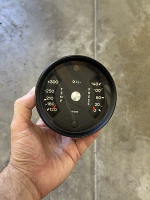 Porsche 911 Oil Temperature Gauge  VDO Date Stamp 3.69  901-641-501-10 - Image 1 of 4