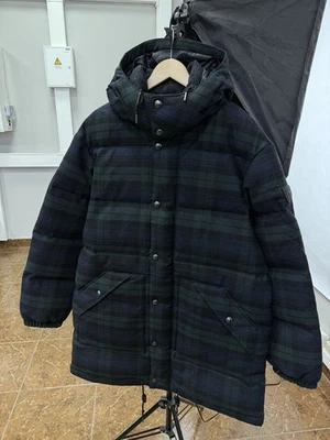 🇺🇸 Polo Ralph Lauren Plaid Wool Puffer Down Coat Jacket Size L - Image 1 of 4
