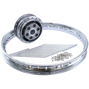 Juego de llantas 1,5 x 17 buje 120 mm cojinete SKF para Zündapp KS 50 CS 50 GTS tipo 517 529 - Imagen 1 de 4