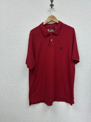 Ralph Lauren Chaps Size XLPolo Shirt Mens Red Cotton 3 Button Logo Casual Golf - Image 1 of 4