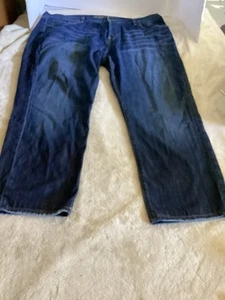 Lucky Brand 221 original straight Jeans Men'sSz 42x32 Button Fly Distressed Read - Picture 1 of 21