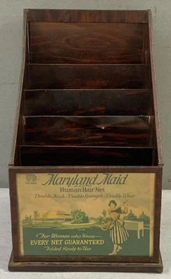 C. 1900's Maryland Maid Wood Advertising Lady Golfer Golf Store Display - Image 1 of 4