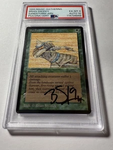Sandstorm Autographed (AU) 1993 Arabian Nights PSA 6 Card 10 Auto - Picture 1 of 5
