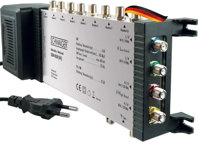 SCHWAIGER SEW4058 531 Multischalter 5/8 Mit Netzteil 8 Teilnehmer Signalverteile - Bild 1 von 4