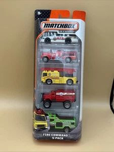 Juego de 5 paquetes Matchbox On A Mission Fire Command 2013 - Imagen 1 de 6