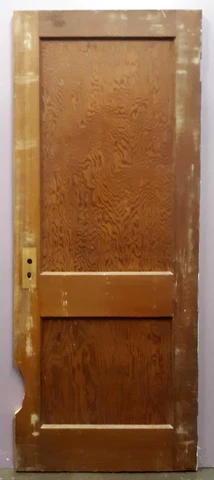 30"x77" Antique Vintage Interior SOLID Wood Wooden Closet Pantry Door 2 Panels Cover