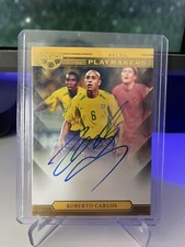 Roberto Carlos 2021-22 Mosaic FIFA World Cup Playmakers ON CARD AUTO P-RC Brazil