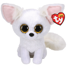 Ty Beanie Boo Phoenix The White Fox with Huge Ears and Gold Eyes