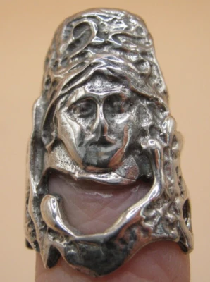 Novelty English Hallmarked Sterling Silver Art Nouveau Style Thimble - Image 1 of 4