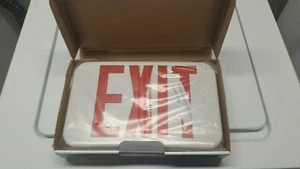 All-Pro APX7R, Self Powered, White Housing, LED Exit, Red Letters - Picture 1 of 3