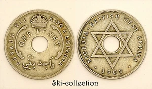 1 One Penny, Nigeria-British West Africa, 1908. Empire Britannique. Edward VII ° - Bild 1 von 1