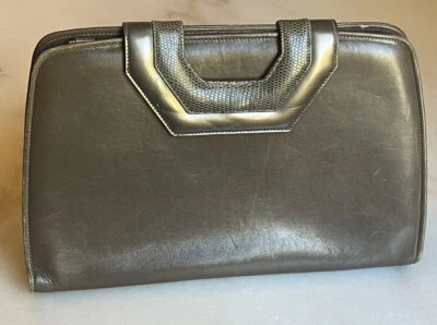 Vintage Salvatore Ferragamo Brown Metallic Flap Bag Adjustable Crossbody Strap - Image 1 of 4